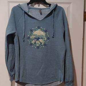 State Park Hoodie with Scenic Embroidery